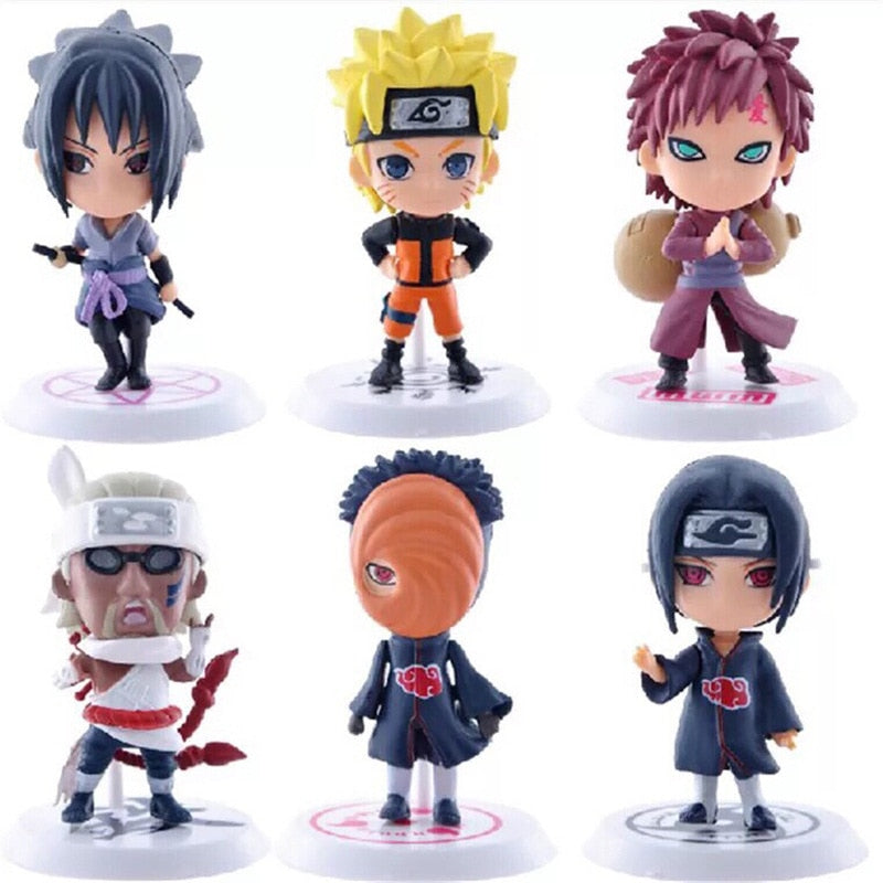 6 Bonecos Do  Naruto 7-8 cm